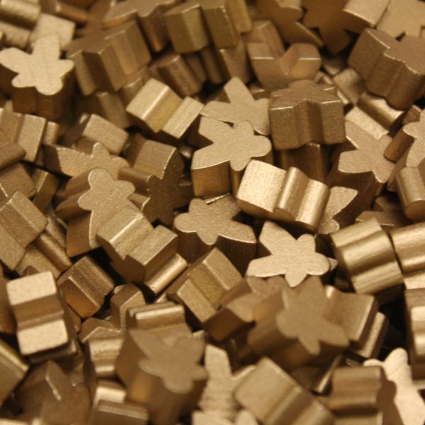 MeepleSource - Mini Meeples Pack (25 pcs) - Metallic Copper Cheap