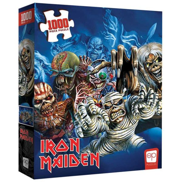 Puzzle - USAopoly - Iron Maiden “The Faces of Eddie” (1000 Pieces) For Cheap