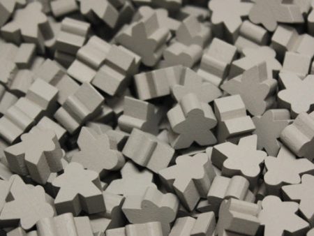 MeepleSource - Mini Meeples Pack (25 pcs) - Gray For Cheap